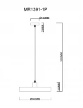 Подвесной светильник MyFar Ria MR1391-1P (220V)