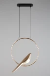 Подвесной светильник Aployt Astor APL.822.06.10 (LED, 220V, на тросе, кольцо, птички)