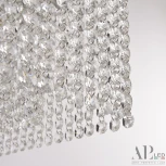 Подвесная люстра светодиодная APL LED Sicilia SH05.57.A.Ni.4000 (220V, хрусталь, на тросе)