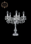 Интерьерная настольная лампа Art Classic 12.24 12.24.5.141-45.Cr.V0300 (220V, хрусталь, подвески, подсвечник, свеча)