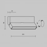 Потолочный линейный светильник светодиодный Maytoni Basis Rot C133CL-12W3K-W (220V)