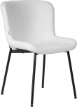 Стул обеденный Dobrin MILO (черные ножки, белый букле (UF992-01))