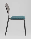 Стул обеденный Casey темно-бирюзовый с серой экокожей Stool Group арт.УТ000039575