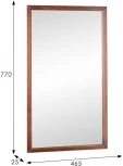 Зеркало настенное Артемида средне-коричневый 77 см х 46, 5 см от фабрики Mebelik