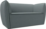 Диван кухонный прямой Бергамо 2-х местный (Серый/Рогожка) Лига Диванов арт.123705