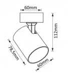 Спот Crystal Lux CLT 017 017CW1R WH