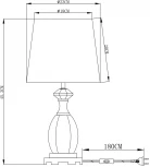 Интерьерная настольная лампа Arte Lamp Musica A4025LT-1PB (220V, выключатель)