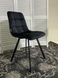 Стул CHILLI SQUARE BLUVEL-19 BLACK, велюр