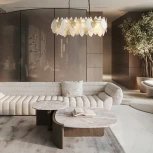 Подвесная люстра Wi-Fi Bogate's Leaf 370 (220V, управление смартфоном, голосовое управление, умный дом - Minimir Home, Алиса, Маруся, Салют, на цепи)