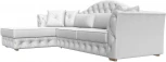 Диван угловой Артис левый угол (Белый/Экокожа) Лига Диванов арт.121632L
