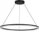 Подвесной светильник ST Luce SL1018 SL1018.413.01 черный/прозрачный LED 1*54W 4000K (220V, на проводе, кольцо)