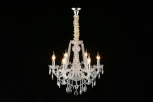 Подвесная люстра Koletta APL.755.03.06 (220V, хрусталь, подвески, на цепи, свеча)