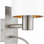 Бра на гибкой ножке для чтения Eglo Pasteri 96484 (220V, выключатель)