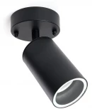 Архитектурная подсветка Feron Бостон 48322 DH1704, на стену, GU10 черный (220V, круглые, IP54)