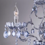 Подвесная люстра Eurosvet 3015 3015/5 хром / лазурный хрусталь