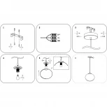 Подвесной светильник Lightstar Arnia 805016 (220V, на проводе, шар)