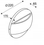 Настенный светильник уличный светодиодный Oasis Light SIDNEY LED W2096-3-3K Gr (220V, IP65)