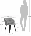 Стул Paola латте Bradex Home RF 0039