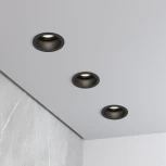 Встраиваемый светильник Elektrostandard Hide 25008/01 GU10 чёрный (220V, круглые)