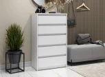 Комод Woodville Идена КМ06-700 ЛДСП белое / ЛДСП белое