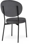 Стул Woodville на металлокаркасе Ройс антрацитовый / черный 528453