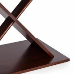 Стол ALVEST (mod. T-161) Темный орех (HN GLAZE) (дерево гевея, МДФ)