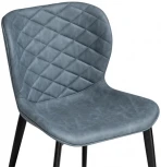 Стул Woodville на металлокаркасе Катабучи ткань kiprus 11 / черный глянец 528500