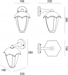 Настенный уличный фонарь Henry A1661AL-1BK (LED, 220V, IP44)