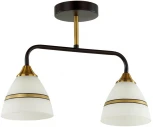 Потолочная люстра на штанге Nettie 5214/2CA черный, бронзовый E27 2*60W