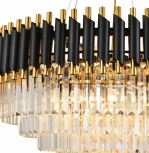 Подвесная люстра Natali Kovaltseva Darian 76017/12C GOLD BLACK