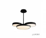 Потолочная люстра на штанге iLedex Demure 9127-930-D-T BK (220V, пульт управления, круглые)
