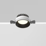 Встраиваемый светильник под гипсокартон светодиодный IP44 Maytoni Okno DL055-8W3-4-6K-TRS-B