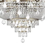 Подвесная большая люстра Osgona Classic 700511 (220V, хрусталь, на цепи, подсвечник, свеча)