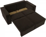 Диван прямой Куба мини (Коричневый/Микровельвет) Лига Диванов арт.121881
