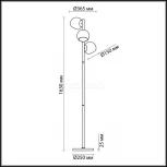 Торшер Lumion Blair 3769/3F