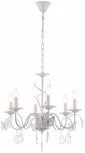 Подвесная люстра Arte Milano AM346179 346179/6 WT+G (220V, подвески, на цепи, подсвечник, свеча)