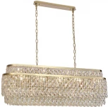 Подвесная люстра Newport 8530 8530/120 C oval gold polished (220V, на цепи)