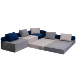 Модульный бескаркасный диван Dreambag Space Серый 4723300