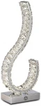 Интерьерная настолная лампа хрустальная светодиодная Newport 8240 8240/T chrome (220V)