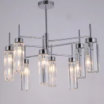 Потолочная люстра на штанге Omnilux Panvenan OML-68507-08 (220V, хрусталь)