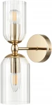 Бра Lumion Kassia 6586/2W золото/прозрачный, металл/стекло E14 2*40W 220V