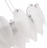 Подвесная люстра Arte Milano AM-4653 4653.D550.H240.E14.6 Ni (220V, на тросе, перо)