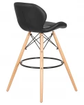 Стул барный BUTTERFLY BAR (ножки светлый бук, цвет чёрный)