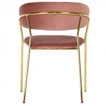 Стул Turin бирюзовый с золотыми ножками