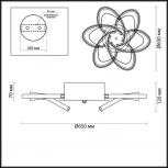 Потолочная люстра Lumion Miranda 3772/57CL