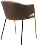 Стул DILL BLUVEL-40 BEIGE, велюр/ золотой каркас М-City