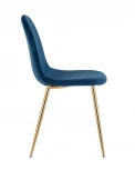 Стул Stool Group Валенсия SN велюр темно-синий золотые ножки УТ000036463
