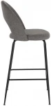 Барный стул La Forma (ex Julia Grup) Mahalia (Черный,Серый/ Металл,Пена,Фанера,Сталь)
