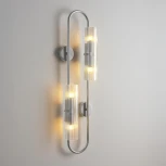 Бра Lumion Toronto 8258/4W серебро/прозрачный, металл/стекло G9 4*20W 220V