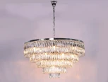 Подвесная большая люстра каскадная Newport 10120 10129+17/C (220V, хрусталь, на цепи)